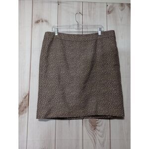 Loft Skirt Ladies‎ 16 Animal Print Silk Blend Pencil